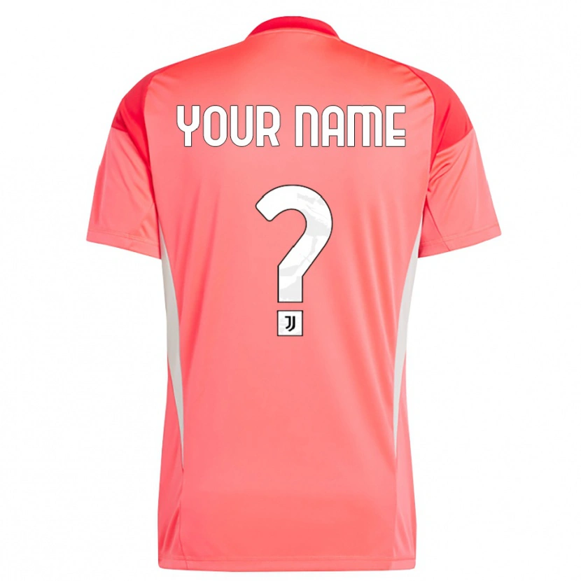 Danxen Bambino Juventus Maglia Gara Portiere Rosso Arancione 2025/26 Maglietta