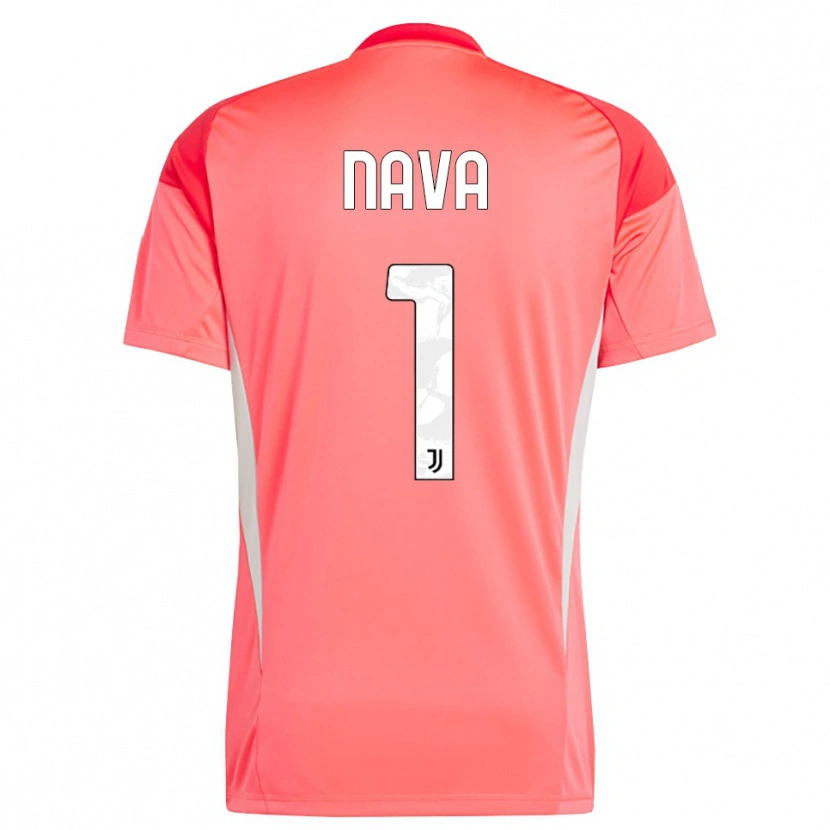 Danxen Bambino Sebastiano Nava #1 Maglia Gara Portiere Rosso Arancione 2025/26 Maglietta