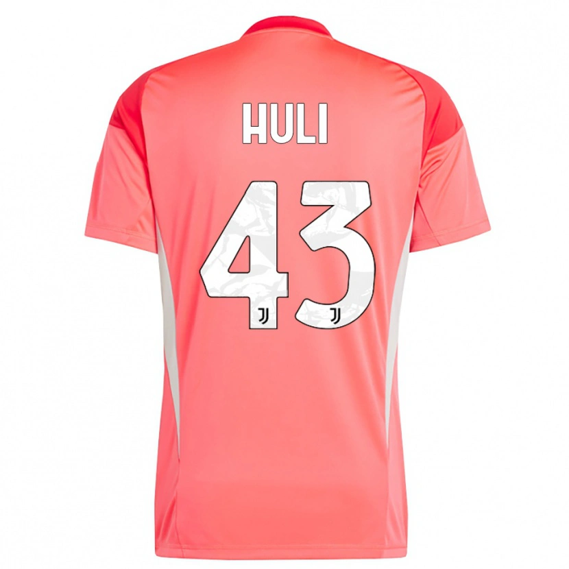 Danxen Bambino Raffaele Huli #43 Maglia Gara Portiere Rosso Arancione 2025/26 Maglietta