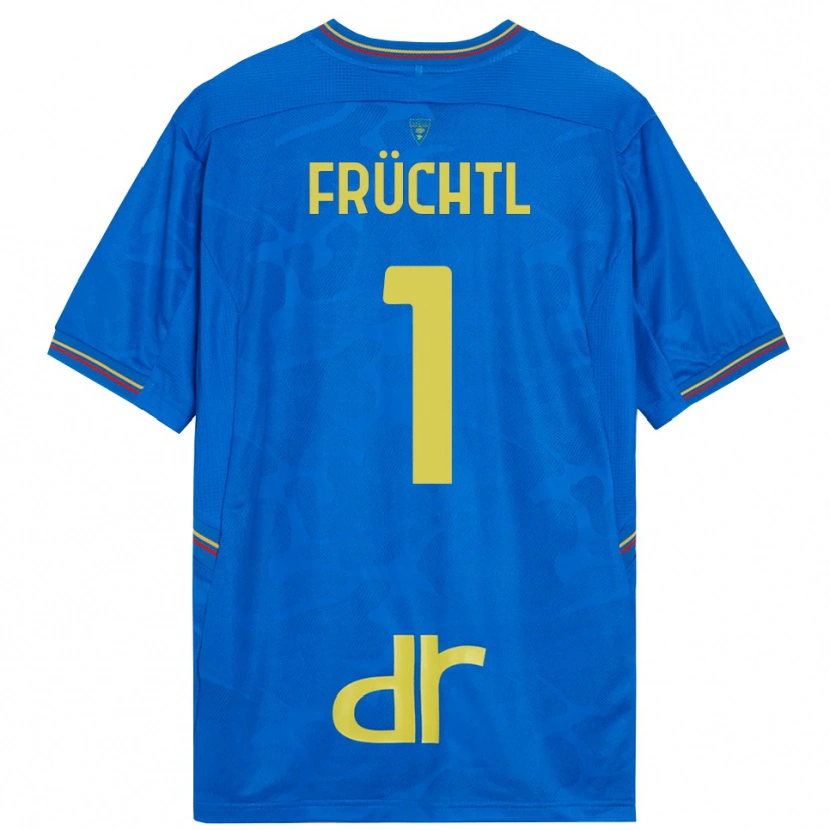 Danxen Bambino Christian Früchtl #1 Maglia Gara Portiere Blu Reale Marrone 2025/26 Maglietta
