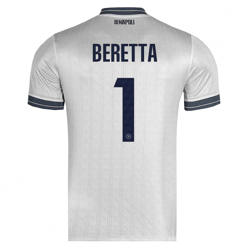 Danxen Bambino Beatrice Beretta #1 Maglia Gara Portiere Grigio Chiaro 2025/26 Maglietta