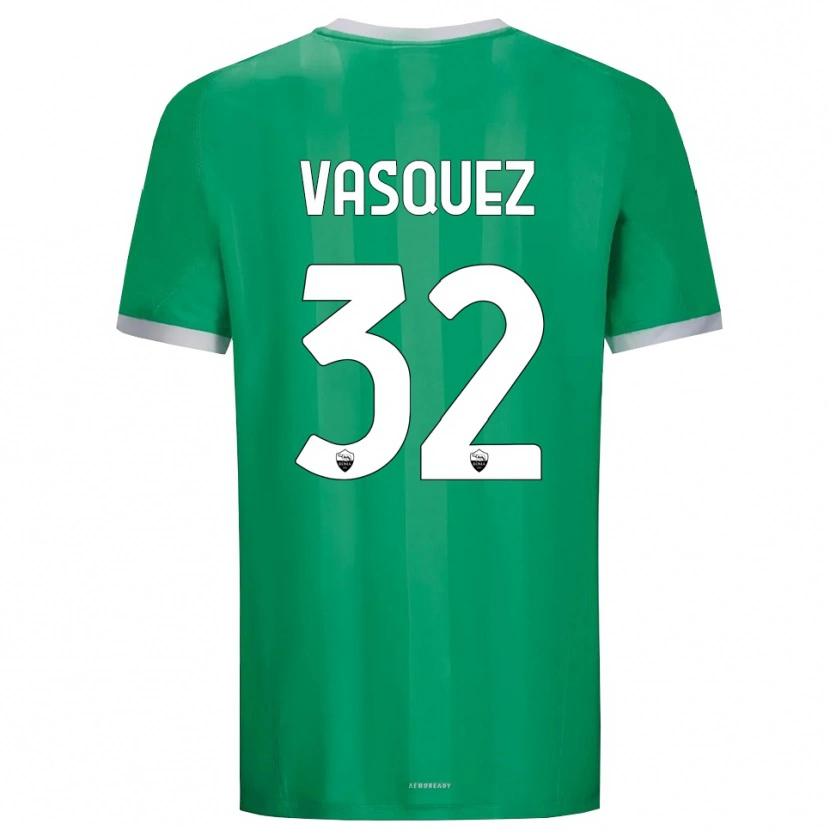 Danxen Bambino Devis Vásquez #32 Maglia Gara Portiere Verde Bianco 2025/26 Maglietta