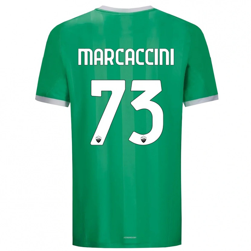 Danxen Bambino Alessio Marcaccini #73 Maglia Gara Portiere Verde Bianco 2025/26 Maglietta