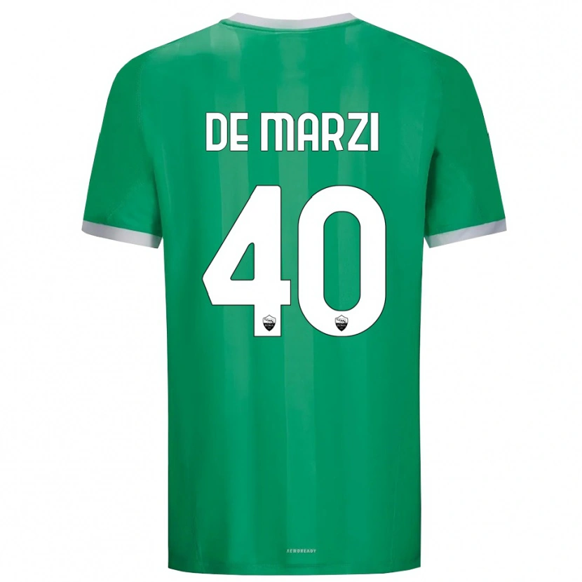 Danxen Bambino Giorgio De Marzi #40 Maglia Gara Portiere Verde Bianco 2025/26 Maglietta