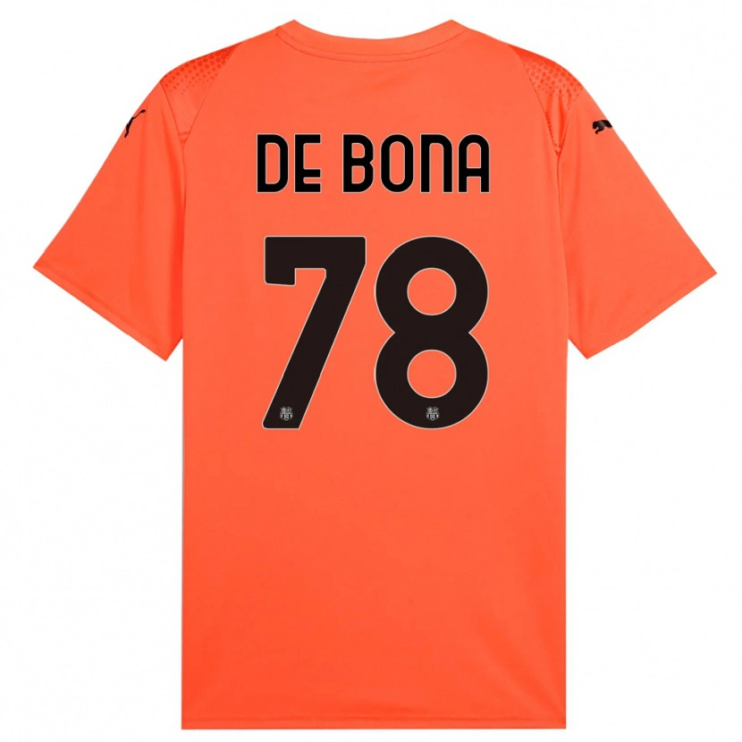 Danxen Bambino Francesca De Bona #78 Maglia Gara Portiere Arancione Nero 2025/26 Maglietta