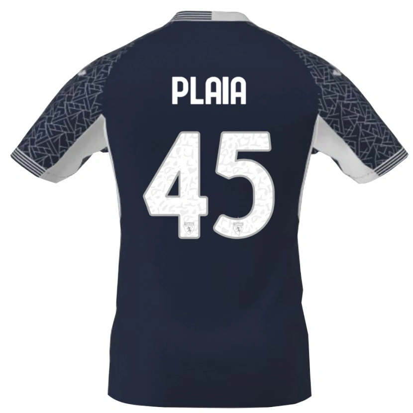 Danxen Bambino Francesco Plaia #45 Maglia Gara Portiere Blu Nero Bianco 2025/26 Maglietta
