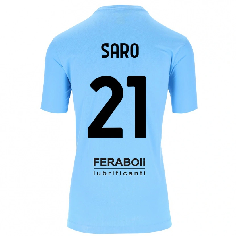 Danxen Bambino Gianluca Saro #21 Maglia Gara Portiere Azzurro Nero 2025/26 Maglietta
