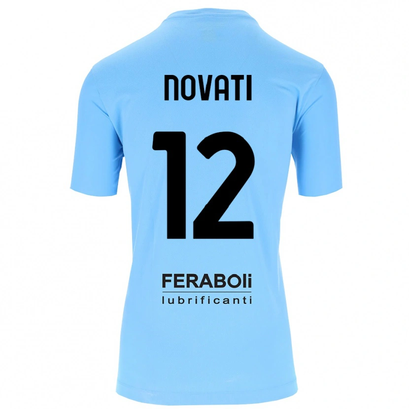 Danxen Bambino Lorenzo Novati #12 Maglia Gara Portiere Azzurro Nero 2025/26 Maglietta