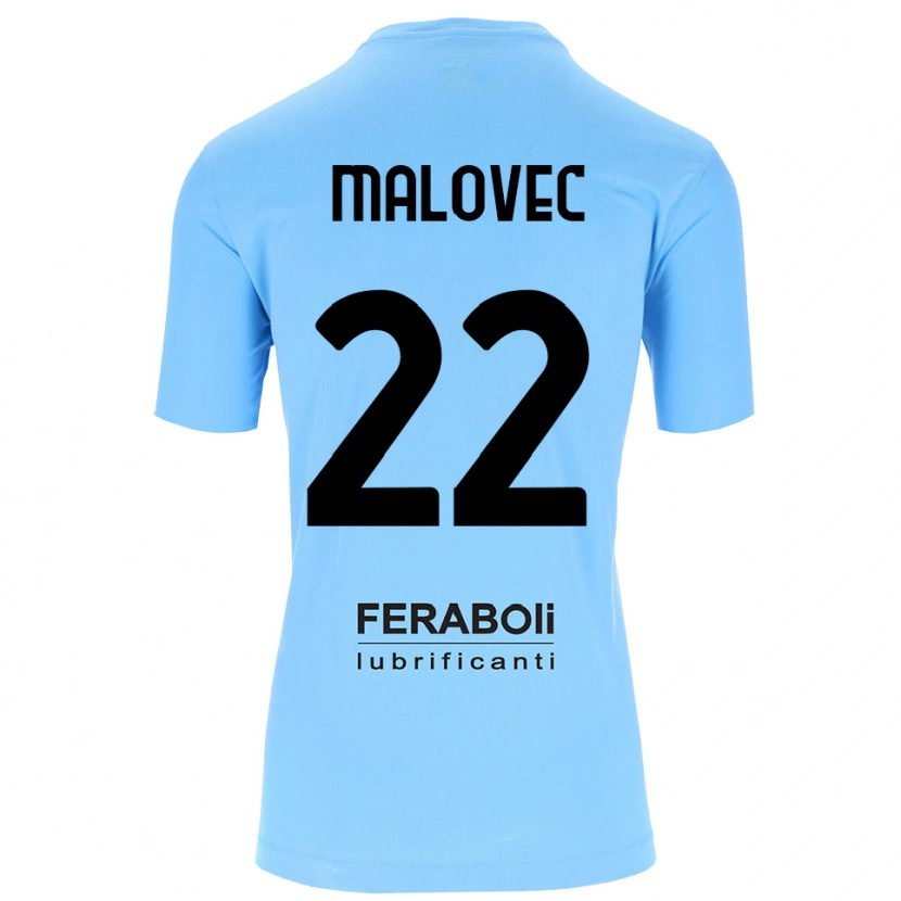 Danxen Bambino Adrian Malovec #22 Maglia Gara Portiere Azzurro Nero 2025/26 Maglietta