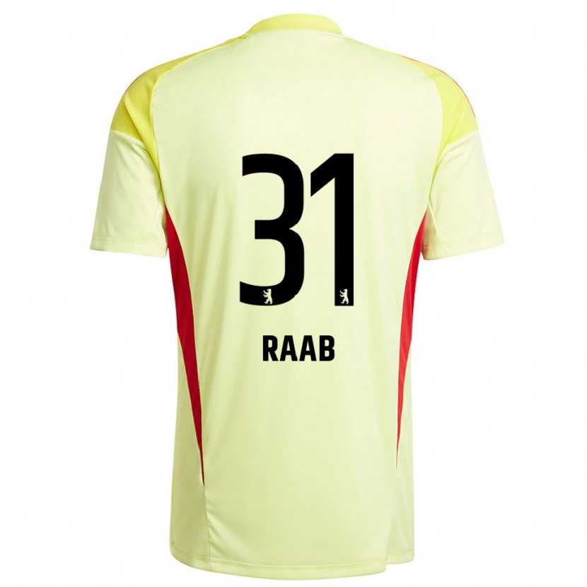 Danxen Bambino Matheo Raab #31 Maglia Gara Portiere Giallo Chiaro Nero 2025/26 Maglietta