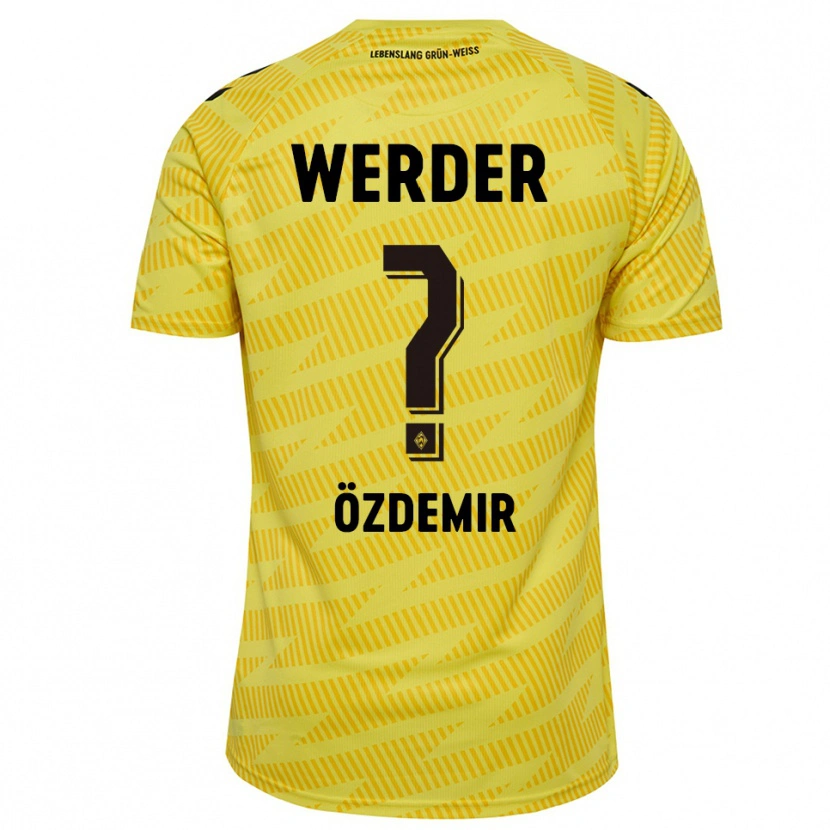 Danxen Bambino Sinem Özdemir #0 Maglia Gara Portiere Giallo Nero 2025/26 Maglietta