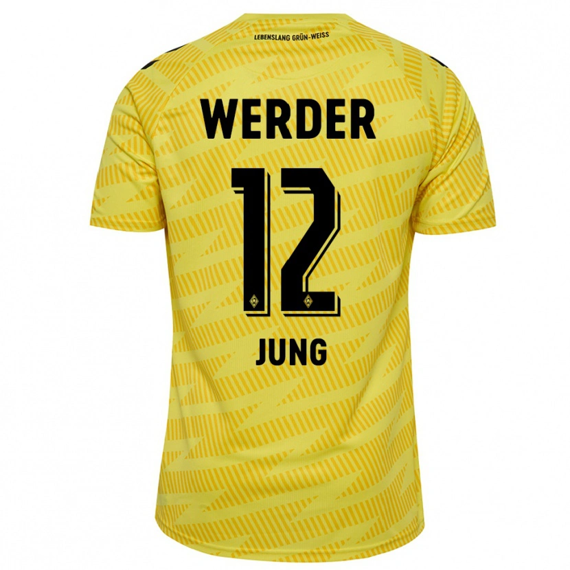 Danxen Bambino Hugo Jung #12 Maglia Gara Portiere Giallo Nero 2025/26 Maglietta