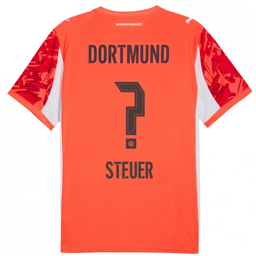 Danxen Bambino Etienne Steuer #0 Maglia Gara Portiere Rosso Arancione 2025/26 Maglietta