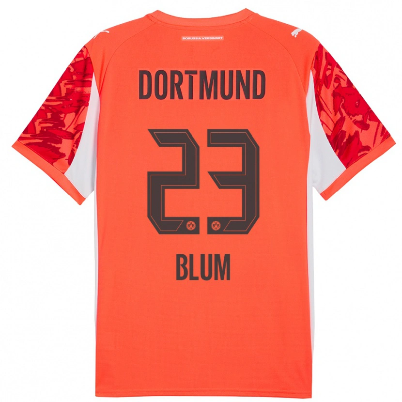 Danxen Bambino Caroline Blum #23 Maglia Gara Portiere Rosso Arancione 2025/26 Maglietta