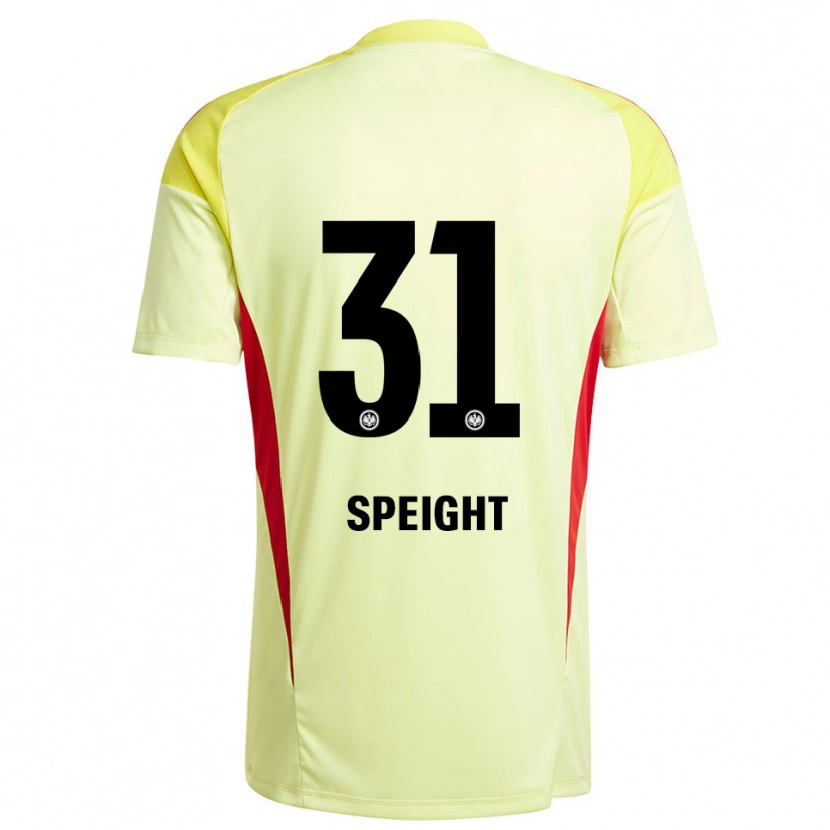 Danxen Bambino Benjamin Speight #31 Maglia Gara Portiere Giallo Chiaro Nero 2025/26 Maglietta