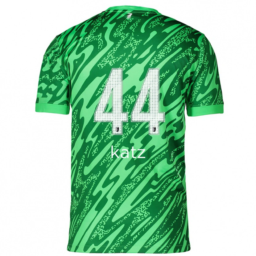Danxen Bambino Kilian Katz #44 Maglia Gara Portiere Verde Bianco 2025/26 Maglietta