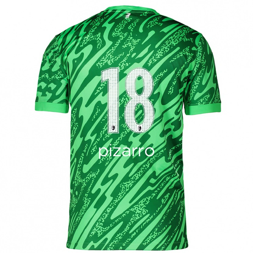 Danxen Bambino Théodore Pizarro #18 Maglia Gara Portiere Verde Bianco 2025/26 Maglietta