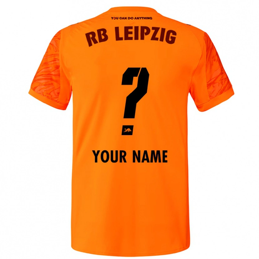 Danxen Bambino RB Leipzig Maglia Gara Portiere Arancione Rosso 2025/26 Maglietta
