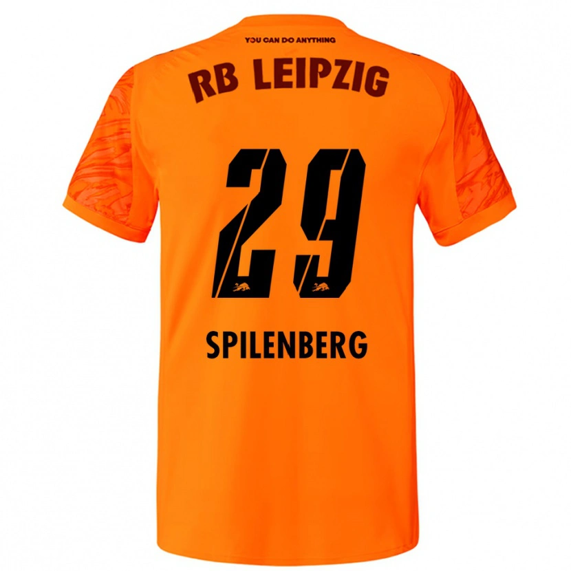 Danxen Bambino Maja Spilenberg #29 Maglia Gara Portiere Arancione Rosso 2025/26 Maglietta