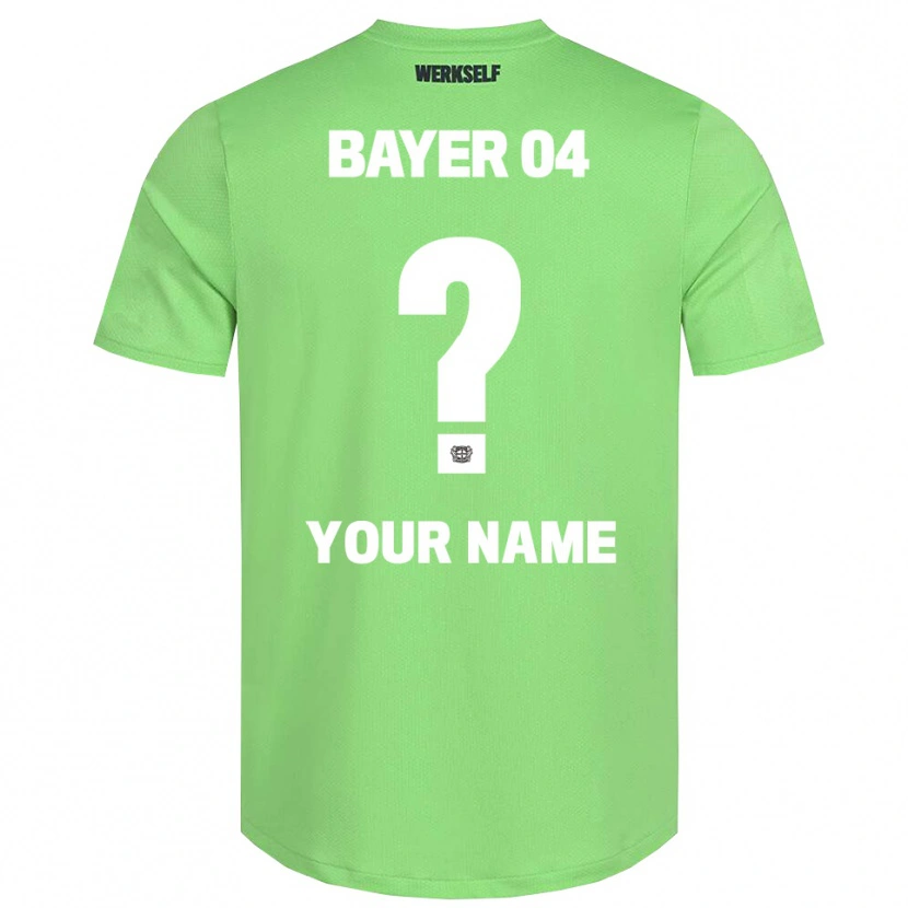 Danxen Bambino Bayer 04 Leverkusen Maglia Gara Portiere Verde Chiaro Bianco 2025/26 Maglietta