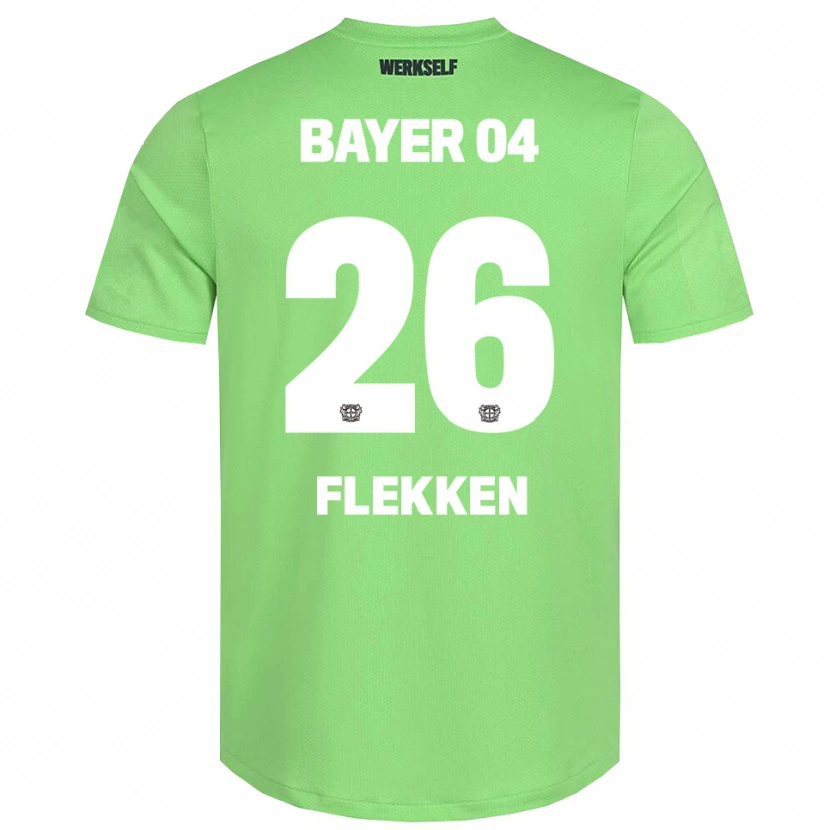 Danxen Bambino Mark Flekken #26 Maglia Gara Portiere Verde Chiaro Bianco 2025/26 Maglietta