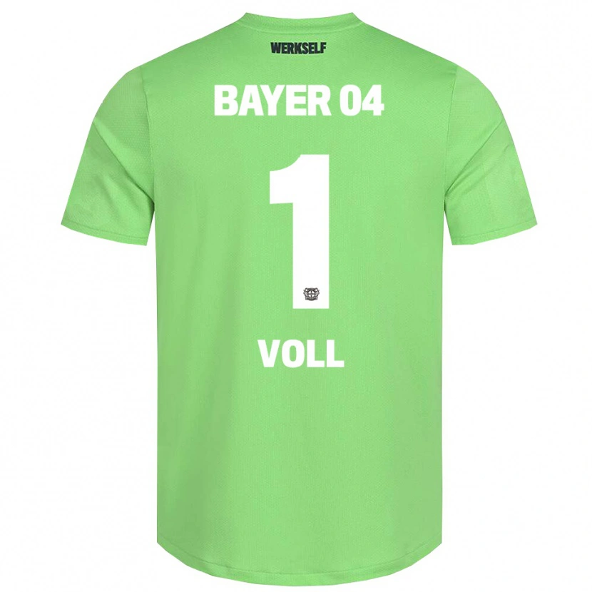 Danxen Bambino Charlotte Voll #1 Maglia Gara Portiere Verde Chiaro Bianco 2025/26 Maglietta