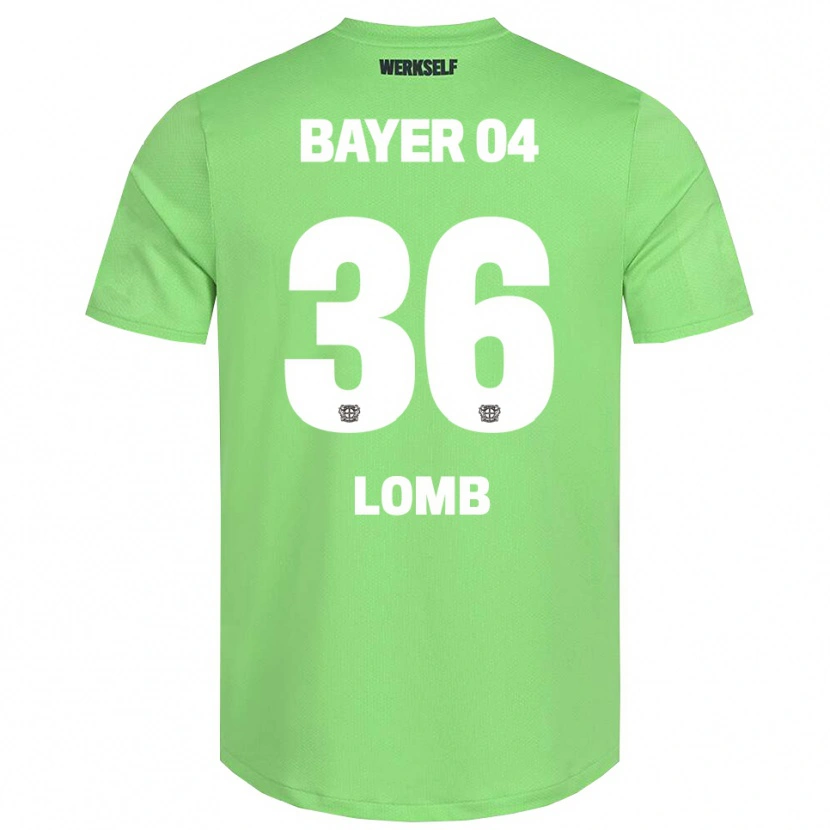 Danxen Bambino Niklas Lomb #36 Maglia Gara Portiere Verde Chiaro Bianco 2025/26 Maglietta