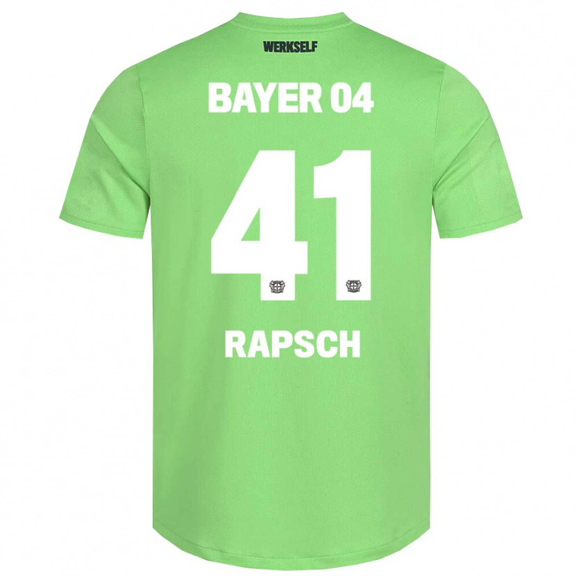 Danxen Bambino Simeon Rapsch #41 Maglia Gara Portiere Verde Chiaro Bianco 2025/26 Maglietta