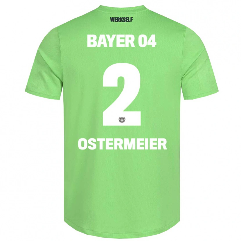 Danxen Bambino Selina Ostermeier #2 Maglia Gara Portiere Verde Chiaro Bianco 2025/26 Maglietta