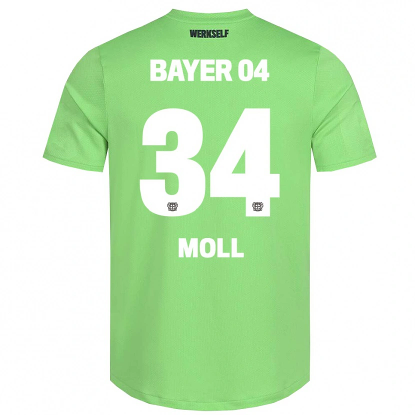 Danxen Bambino Anne Moll #34 Maglia Gara Portiere Verde Chiaro Bianco 2025/26 Maglietta