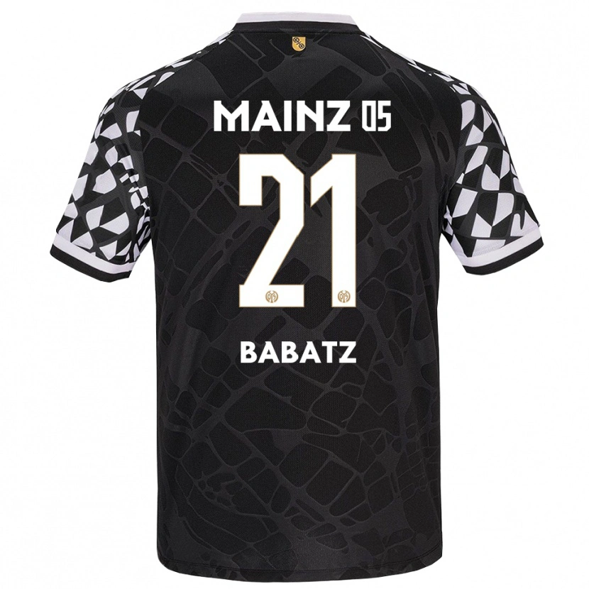 Danxen Bambino Louis Babatz #21 Maglia Gara Portiere Nero Bianco 2025/26 Maglietta