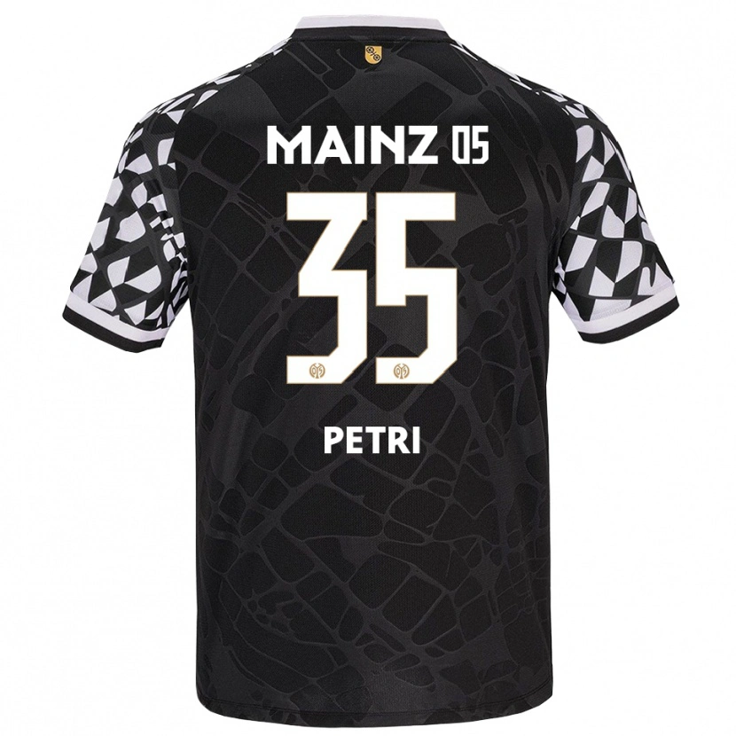 Danxen Bambino Jolina Petri #35 Maglia Gara Portiere Nero Bianco 2025/26 Maglietta