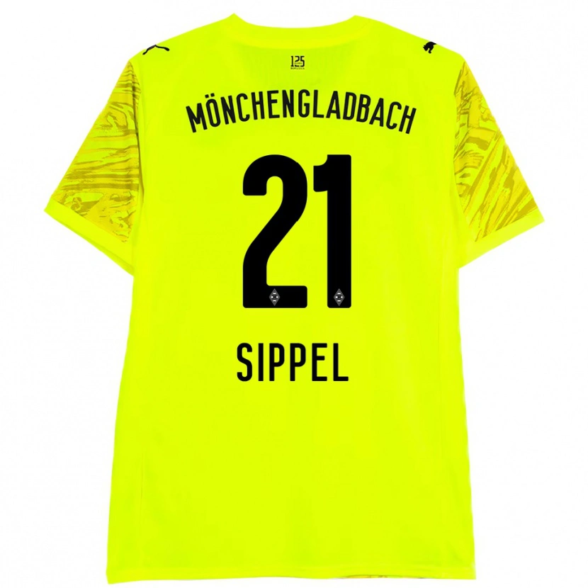 Danxen Bambino Tobias Sippel #21 Maglia Gara Portiere Giallo Nero 2025/26 Maglietta