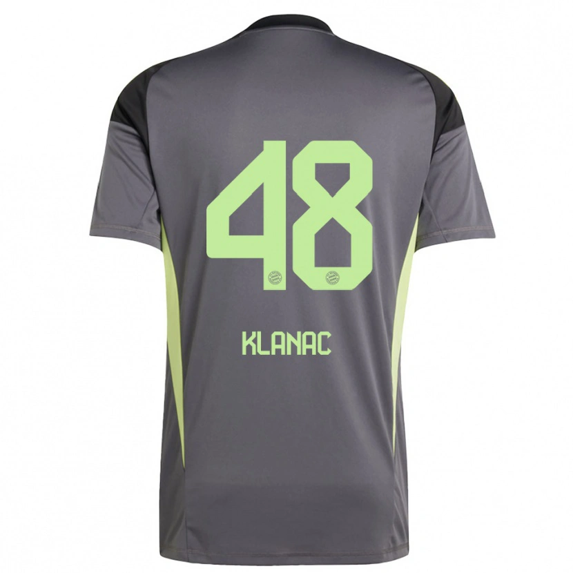 Danxen Bambino Leon Klanac #48 Maglia Gara Portiere Nero Verde Giallo 2025/26 Maglietta