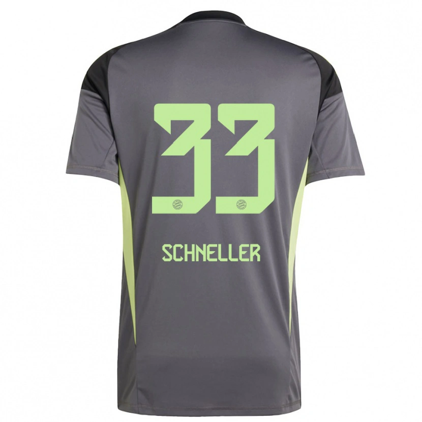 Danxen Bambino Lukas Schneller #33 Maglia Gara Portiere Nero Verde Giallo 2025/26 Maglietta
