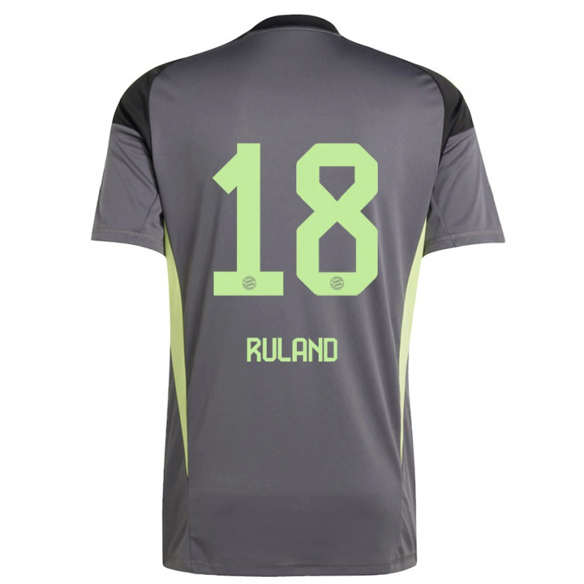 Danxen Bambino Leonard Ruland #18 Maglia Gara Portiere Nero Verde Giallo 2025/26 Maglietta
