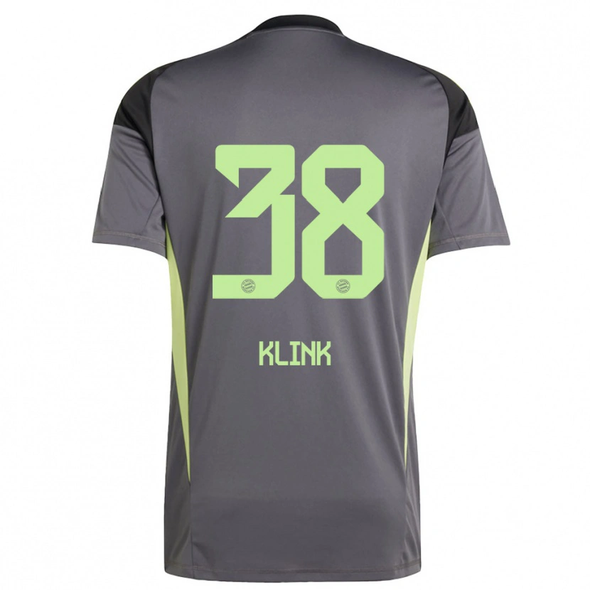 Danxen Bambino Anna Klink #38 Maglia Gara Portiere Nero Verde Giallo 2025/26 Maglietta