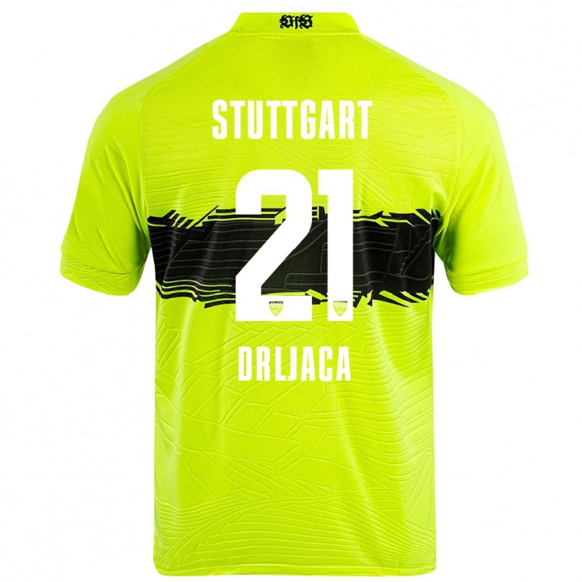 Danxen Bambino Stefan Drljaca #21 Maglia Gara Portiere Verde Giallo Nero 2025/26 Maglietta
