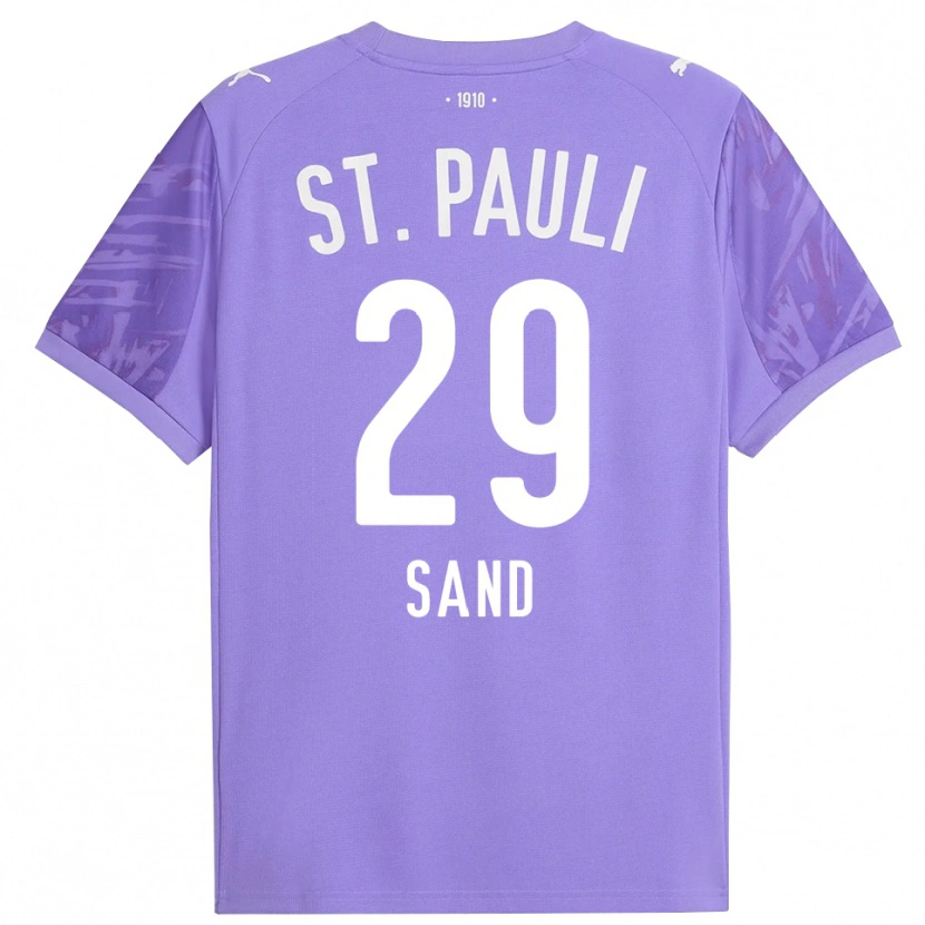 Danxen Bambino Christoffer Sand #29 Maglia Gara Portiere Viola Medio Nero 2025/26 Maglietta
