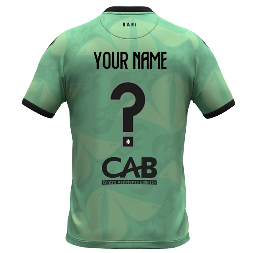 Danxen Bambino SSC Bari Maglia Gara Portiere Verde Mare Scuro 2025/26 Maglietta