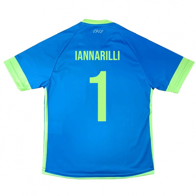 Danxen Bambino Antony Iannarilli #1 Maglia Gara Portiere Verde Blu Giallo 2025/26 Maglietta