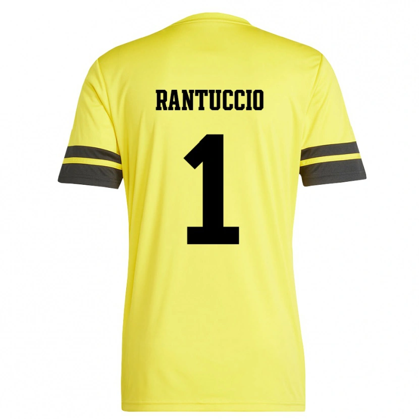 Danxen Bambino Carmelo Rantuccio #1 Maglia Gara Portiere Giallo Nero 2025/26 Maglietta