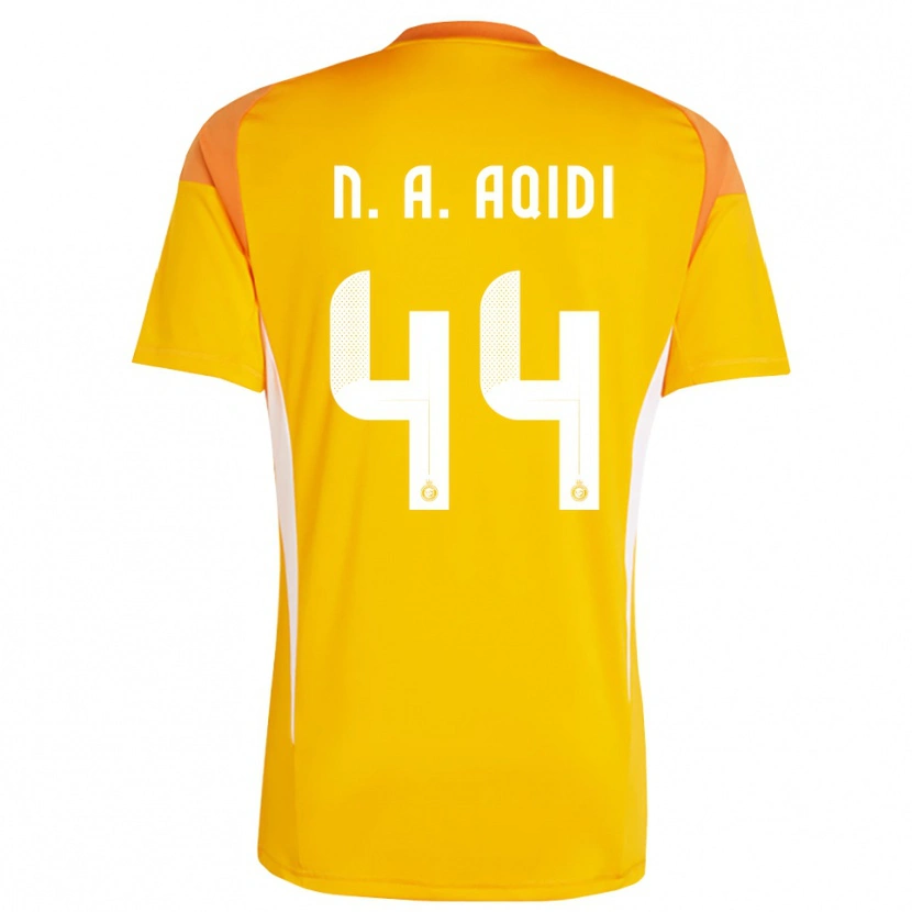 Danxen Bambino Nawaf Al-Aqidi #44 Maglia Gara Portiere Arancio Giallo Bianco 2025/26 Maglietta