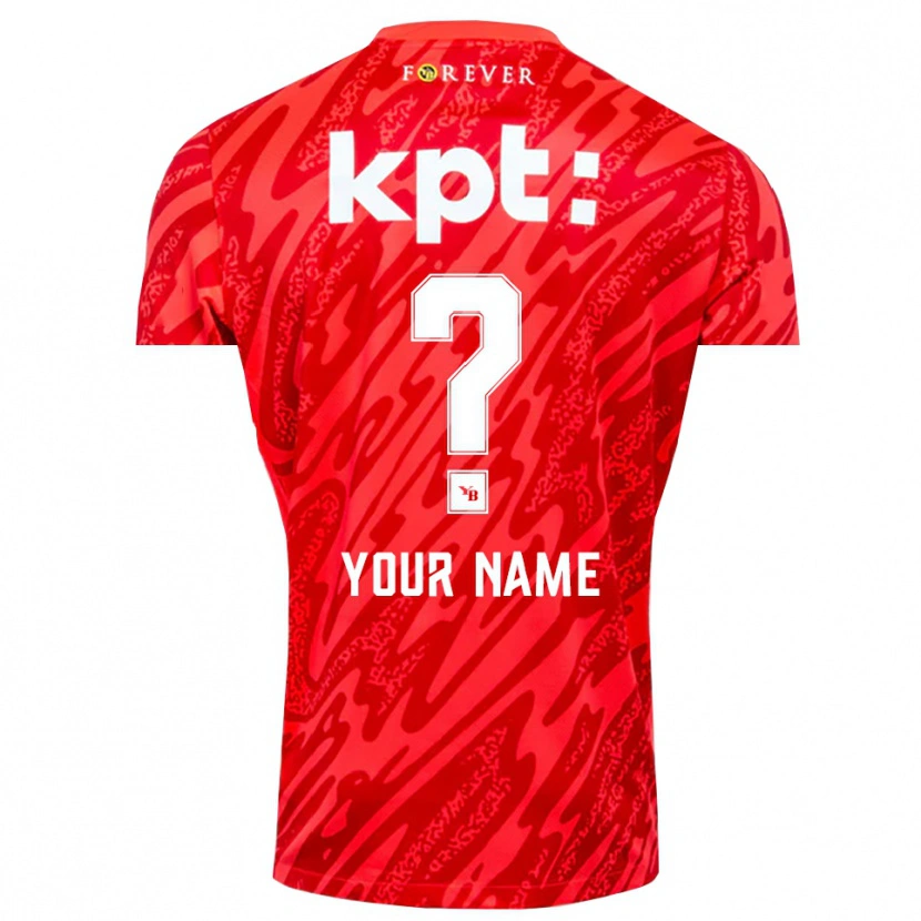 Danxen Bambino BSC Young Boys Maglia Gara Portiere Bianco Rosso 2025/26 Maglietta