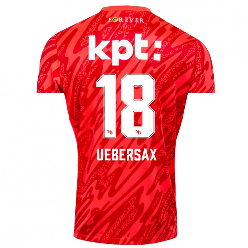 Danxen Bambino Jan Uebersax #18 Maglia Gara Portiere Bianco Rosso 2025/26 Maglietta