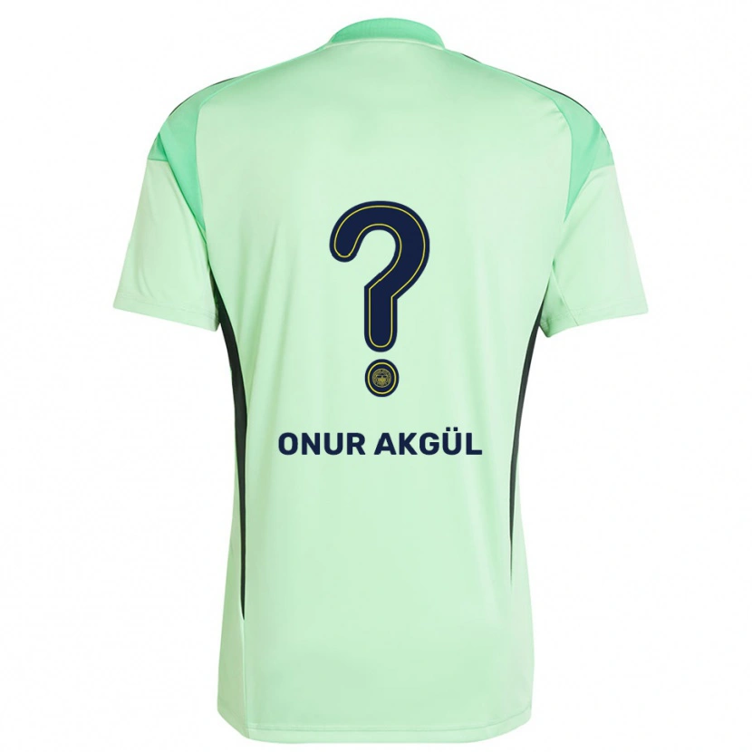 Danxen Bambino Rüzgar Onur Akgül #0 Maglia Gara Portiere Verde Chiaro Nero 2025/26 Maglietta