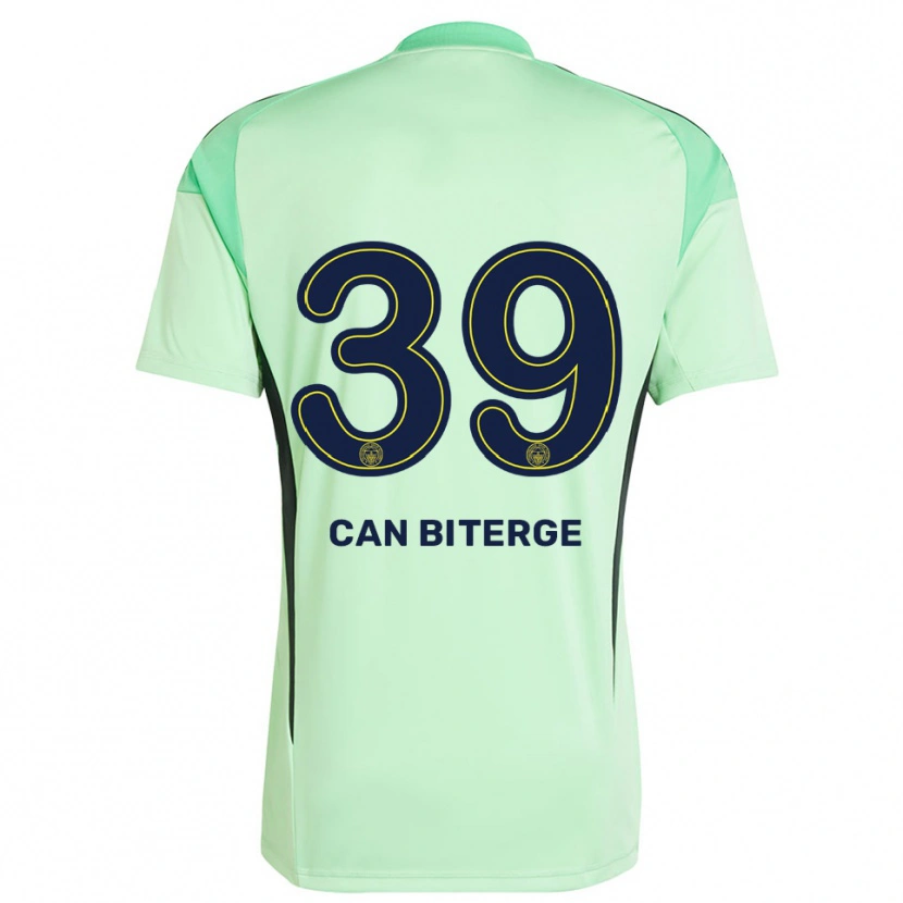 Danxen Bambino Engin Can Biterge #39 Maglia Gara Portiere Verde Chiaro Nero 2025/26 Maglietta
