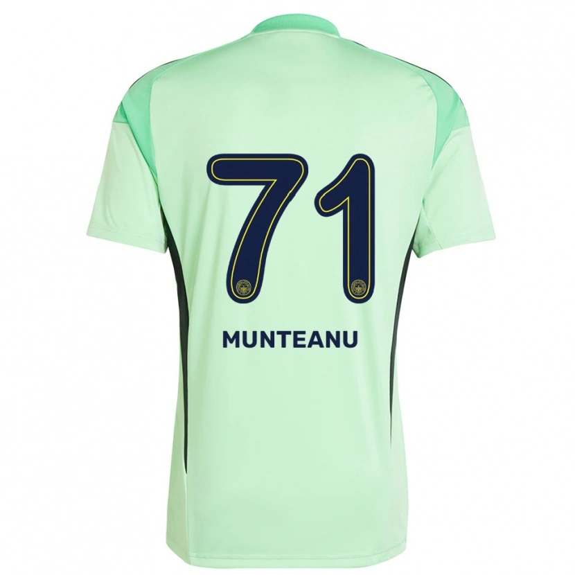 Danxen Bambino Natalia Munteanu #71 Maglia Gara Portiere Verde Chiaro Nero 2025/26 Maglietta