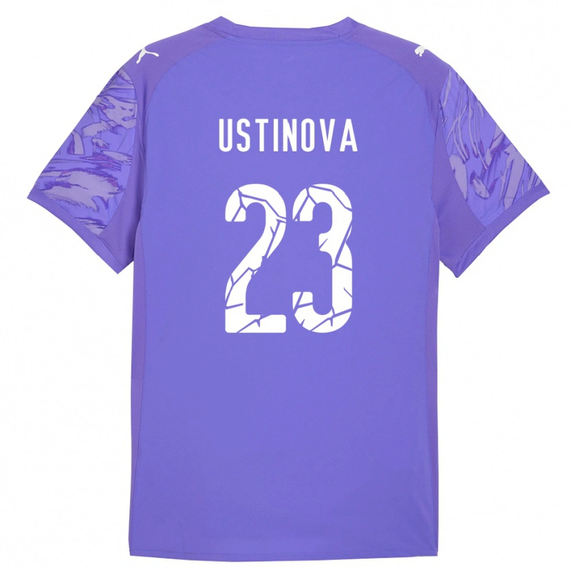 Danxen Bambino Liudmyla Ustinova #23 Maglia Gara Portiere Lilla Viola 2025/26 Maglietta