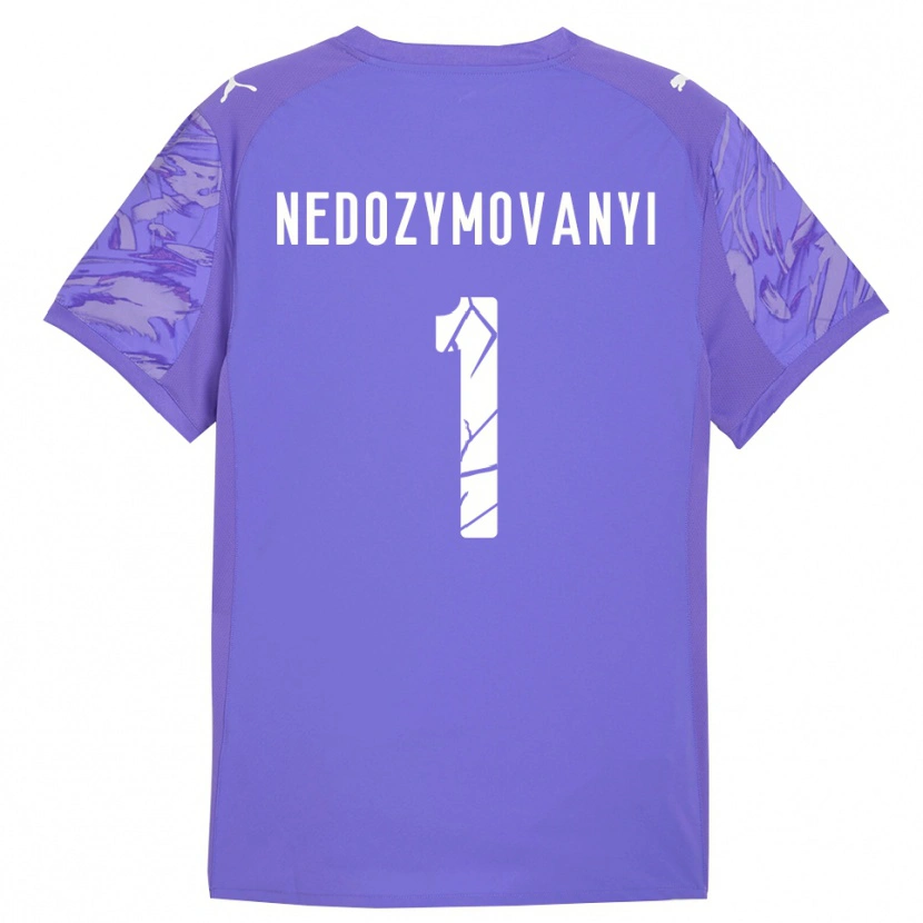 Danxen Bambino Artem Nedozymovanyi #1 Maglia Gara Portiere Lilla Viola 2025/26 Maglietta